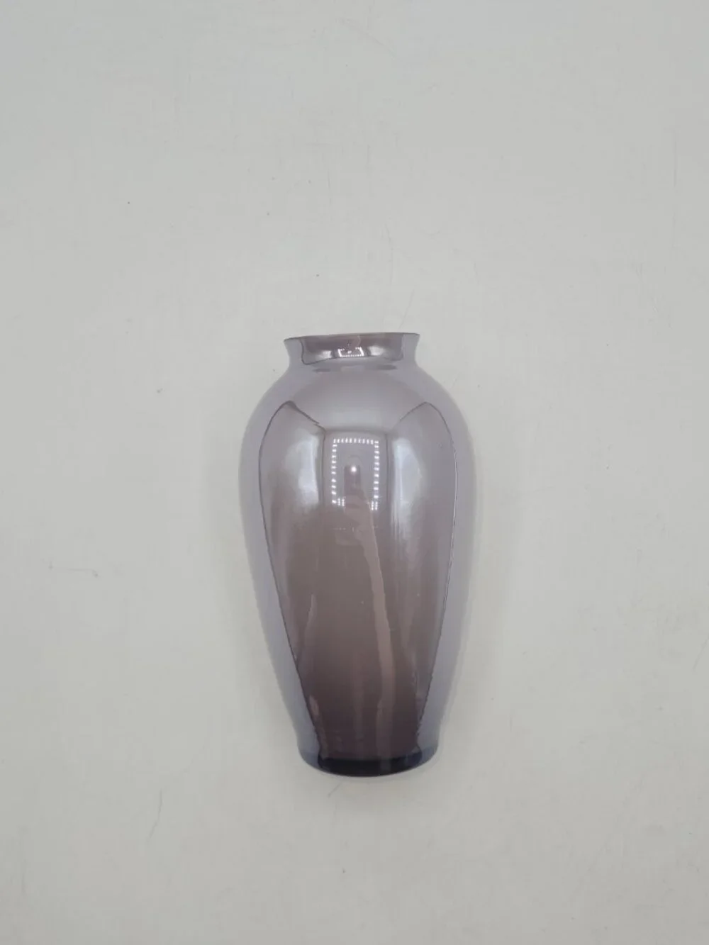 Vintage MCM Iridescent Glaze Glass Vase Art Deco 6.25